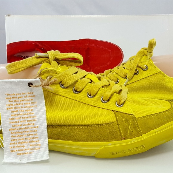 Energie Other - NWT Energie Mens Yellow Powder Low Top Sneaker Size 9.5